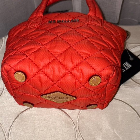 MZ Wallace Quilted Petite Metro Tote Bag in Poppy NWT - Picture 8 of 8